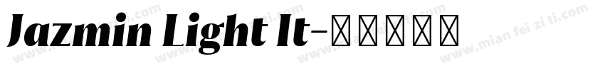 Jazmin Light It字体转换